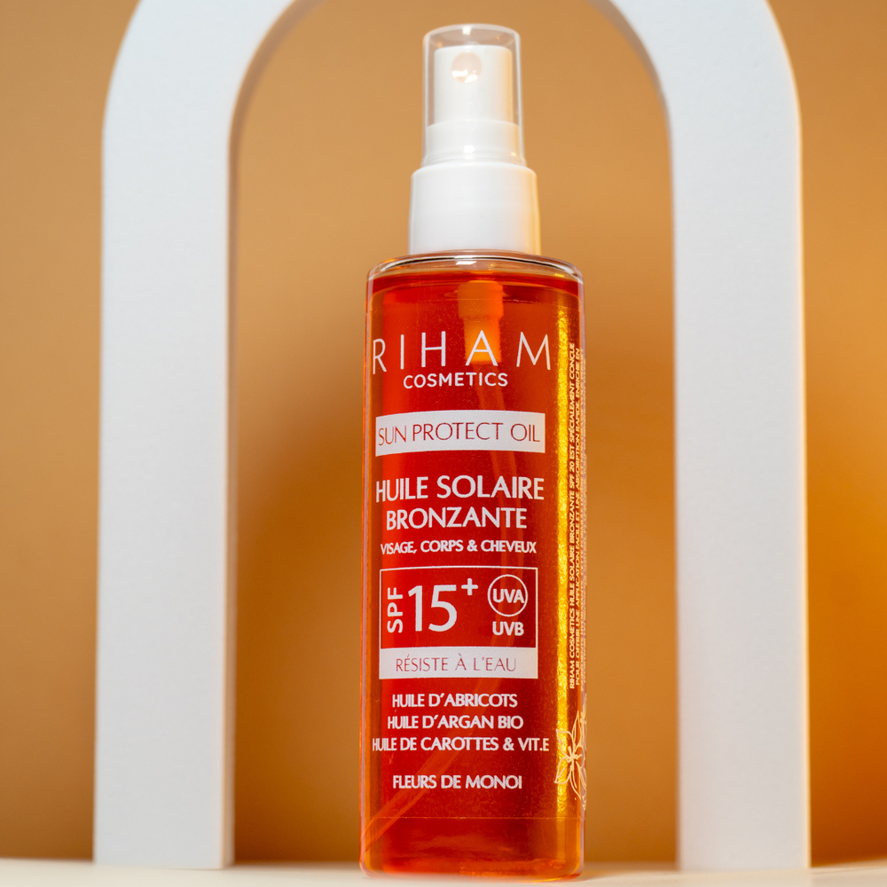 KIT 3 EN 1 SUN PROTECT- HUILE SOLAIRE BRONZANTE, CRÉME SOLAIRE 50SPF, LAIT APRÉS SOLEIL.